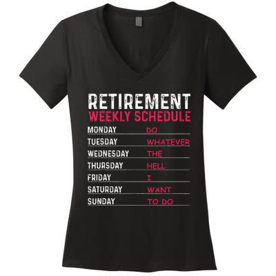 Funny Retirement Gift For Women Cool Retired Retiree Women's V-Neck T-Shirt