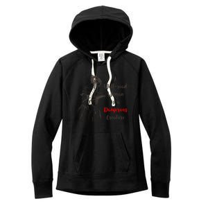 Feminist Reading Gift Dangerous Well Read Women's Fleece Hoodie