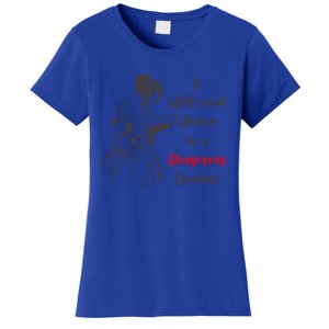 Feminist Reading Gift Dangerous Well Read Women's T-Shirt