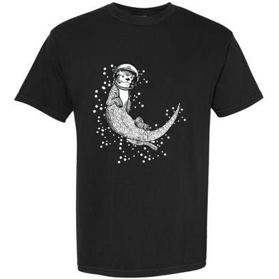 Ferret Rodent Gnawer Space Planet Universe Garment-Dyed Heavyweight T-Shirt