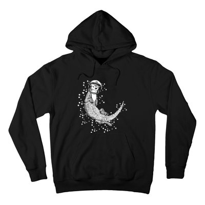 Ferret Rodent Gnawer Space Planet Universe Hoodie