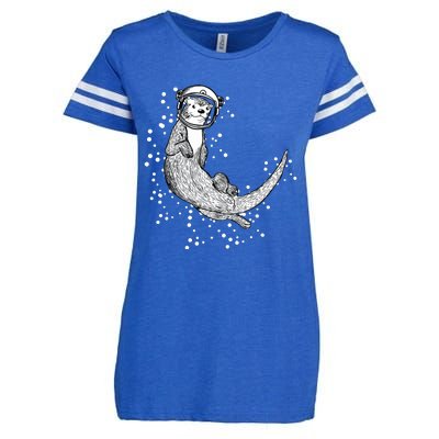 Ferret Rodent Gnawer Space Planet Universe Enza Ladies Jersey Football T-Shirt