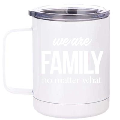 Family Reunion Gift We Are Family No Matter What Family Gift 12 oz Stainless Steel Tumbler Cup