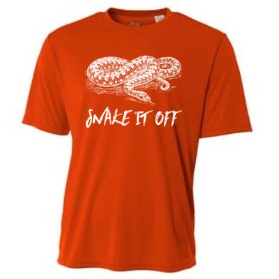 Funny Reptile Gift Snake It Off Meme Hognose Gift Cooling Performance Crew T-Shirt