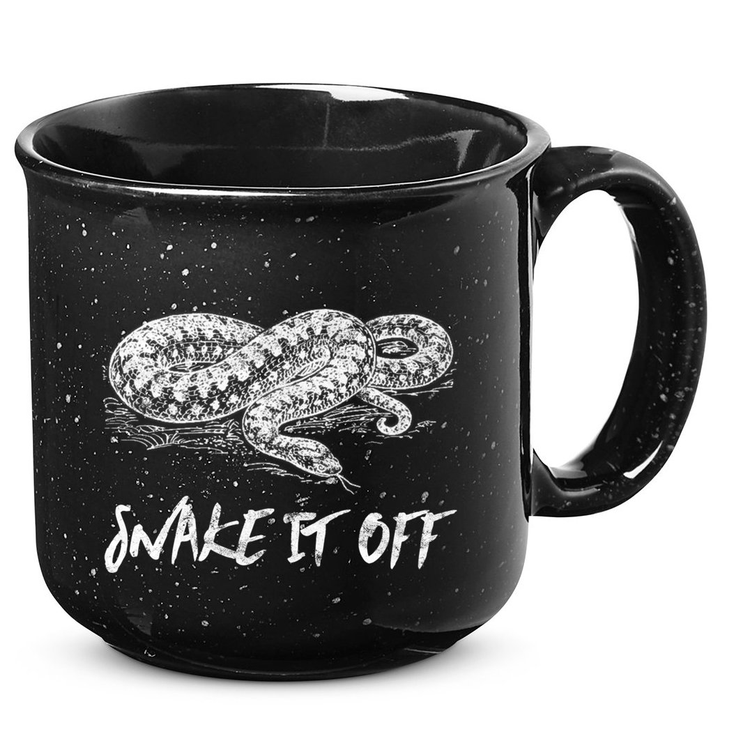 Funny Reptile Gift Snake It Off Meme Hognose Gift 15oz Campfire Ceramic Mug