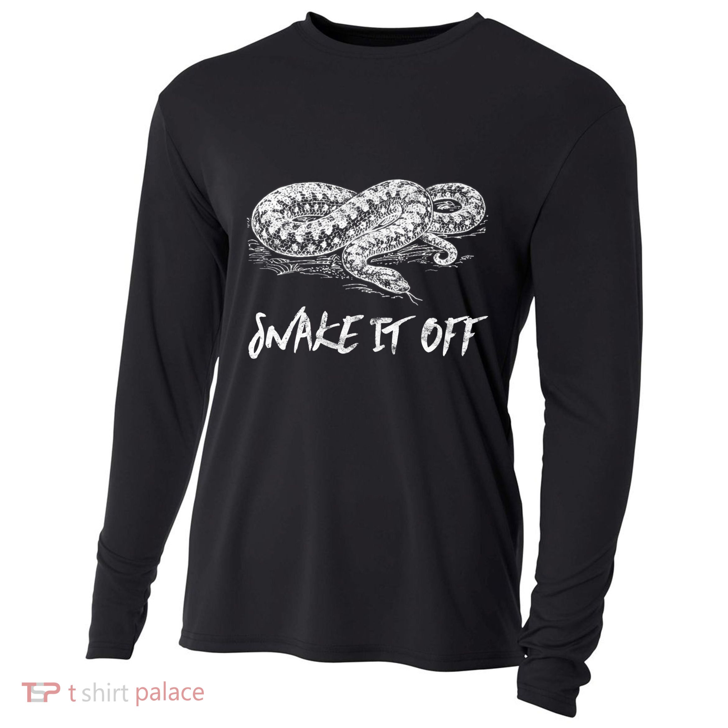 Funny Reptile Gift Snake It Off Meme Hognose Gift Cooling Performance Long Sleeve Crew
