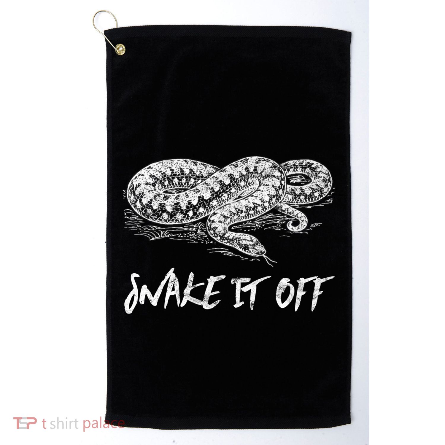 Funny Reptile Gift Snake It Off Meme Hognose Gift Golf Towel