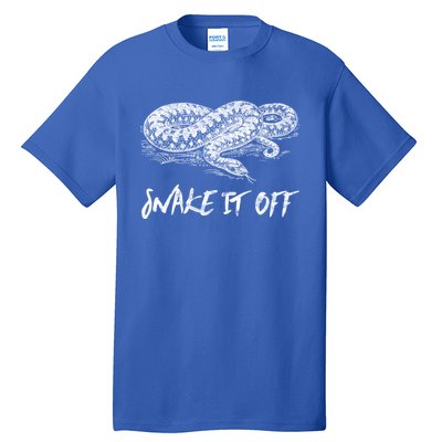 Funny Reptile Gift Snake It Off Meme Hognose Gift Tall T-Shirt