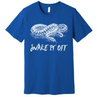 Funny Reptile Gift Snake It Off Meme Hognose Gift Premium T-Shirt