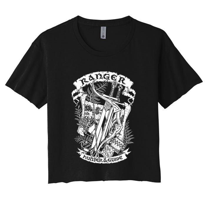 Fantasy Roleplaying Game Ranger Women's Crop Top Tee