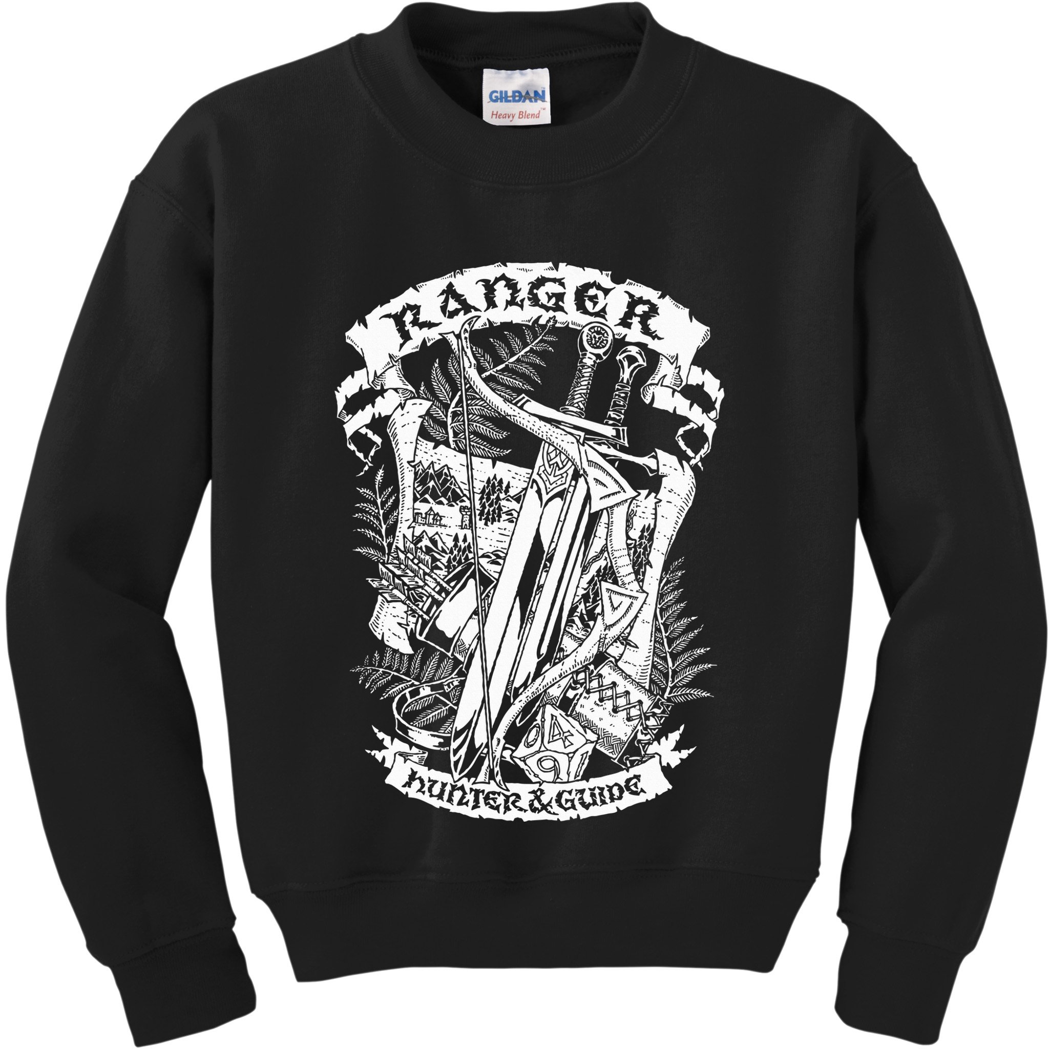 Fantasy Roleplaying Game Ranger Kids Sweatshirt