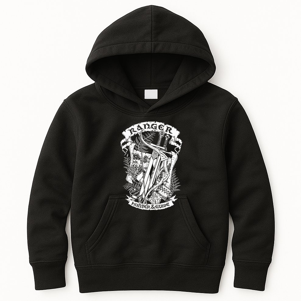 Fantasy Roleplaying Game Ranger Kids Hoodie