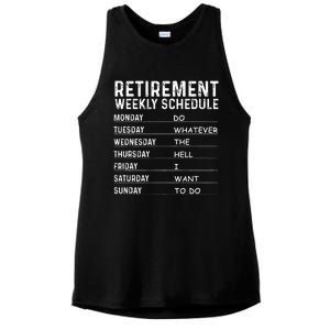 Funny Retirement Gift For Women Cool Retired Retiree Ladies PosiCharge Tri-Blend Wicking Tank