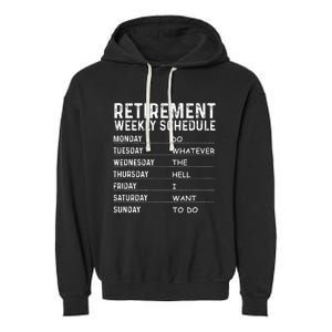 Funny Retirement Gift For Women Cool Retired Retiree Garment-Dyed Fleece Hoodie