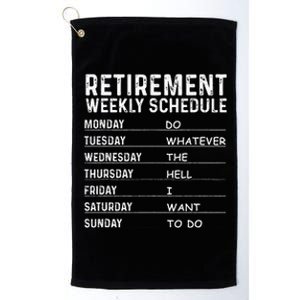 Funny Retirement Gift For Women Cool Retired Retiree Platinum Collection Golf Towel