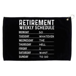 Funny Retirement Gift For Women Cool Retired Retiree Grommeted Golf Towel