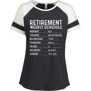 Funny Retirement Gift For Women Cool Retired Retiree Enza Ladies Jersey Colorblock Tee