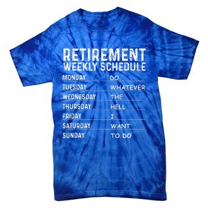 Funny Retirement Gift For Women Cool Retired Retiree Tie-Dye T-Shirt