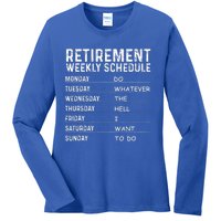 Funny Retirement Gift For Women Cool Retired Retiree Ladies Long Sleeve Shirt