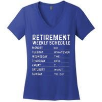 Funny Retirement Gift For Women Cool Retired Retiree Women's V-Neck T-Shirt