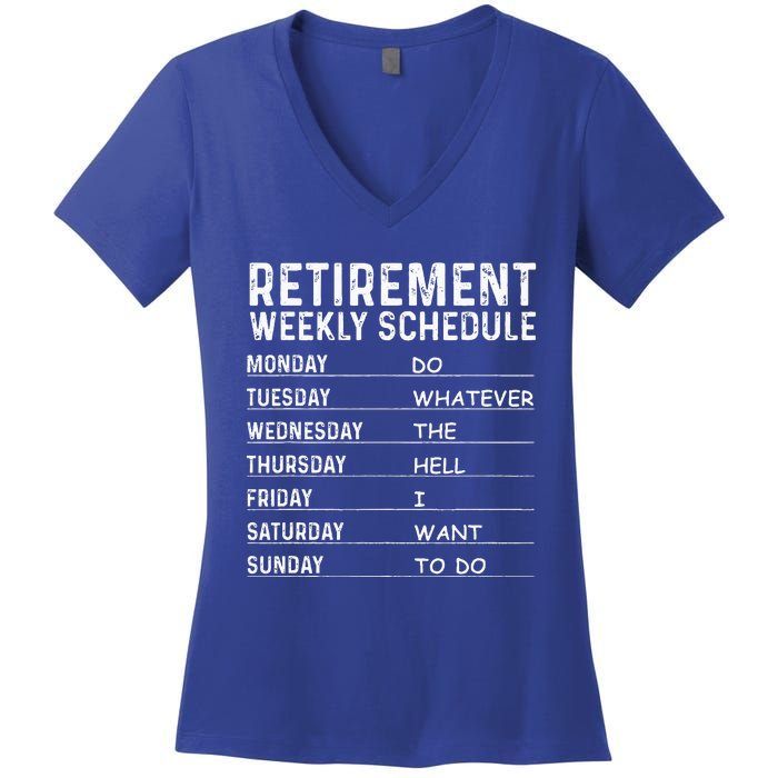 Funny Retirement Gift For Women Cool Retired Retiree Women's V-Neck T-Shirt