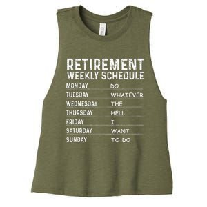 Funny Retirement Gift For Women Cool Retired Retiree Women's Racerback Cropped Tank