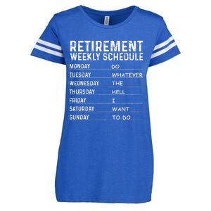 Funny Retirement Gift For Women Cool Retired Retiree Enza Ladies Jersey Football T-Shirt