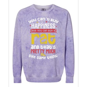 Funny Rat Gift For Big Time Rat Fans And Rat Owners Great Gift Colorblast Crewneck Sweatshirt