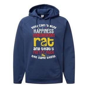 Funny Rat Gift For Big Time Rat Fans And Rat Owners Great Gift Performance Fleece Hoodie