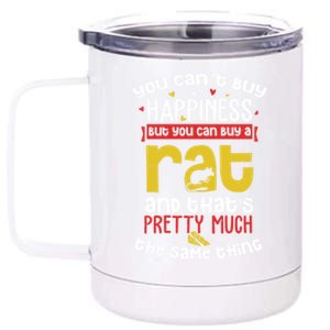 Funny Rat Gift For Big Time Rat Fans And Rat Owners Great Gift 12 oz Stainless Steel Tumbler Cup