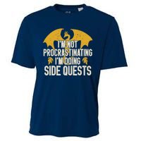 Funny RPG Gamer I'm Not Procrastinating I'm Doing Side Quest Cooling Performance Crew T-Shirt