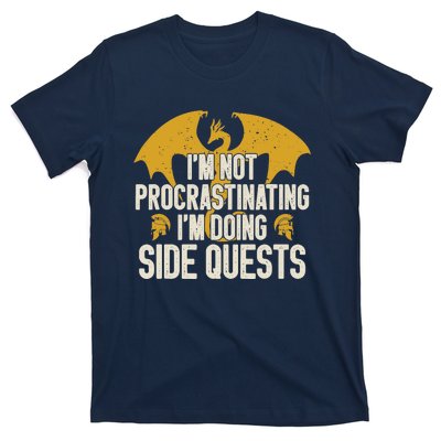 Funny RPG Gamer I'm Not Procrastinating I'm Doing Side Quest T-Shirt