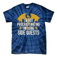 Funny RPG Gamer I'm Not Procrastinating I'm Doing Side Quest Tie-Dye T-Shirt