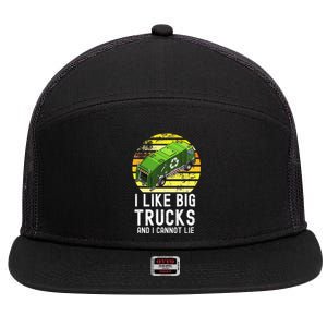 Funny Recycling Garbage Trash Truck 5T 4T 3T 2T 7 Panel Mesh Trucker Snapback Hat