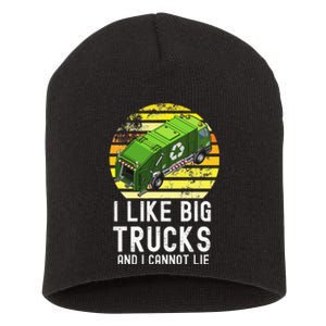 Funny Recycling Garbage Trash Truck 5T 4T 3T 2T Short Acrylic Beanie