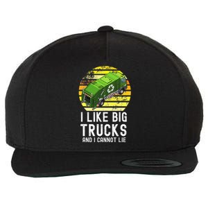 Funny Recycling Garbage Trash Truck 5T 4T 3T 2T Wool Snapback Cap