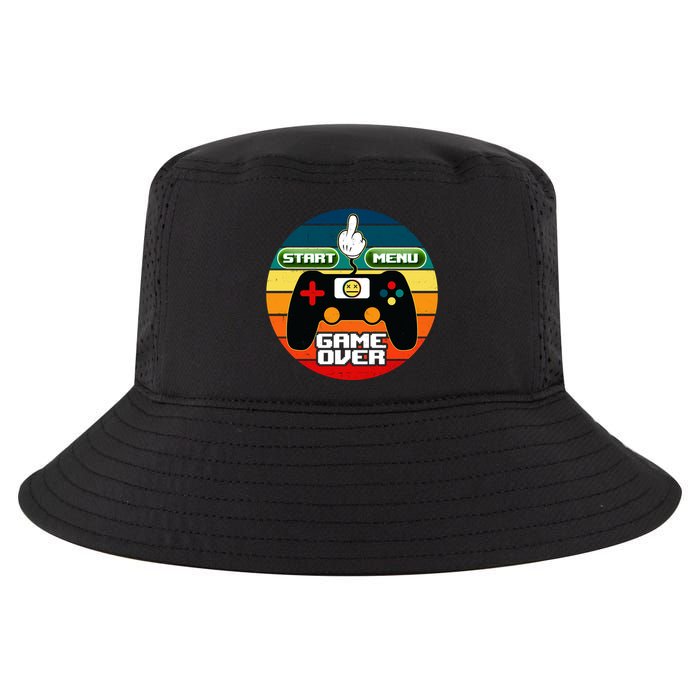 Funny Retro Game Over Gamer Cool Comfort Performance Bucket Hat