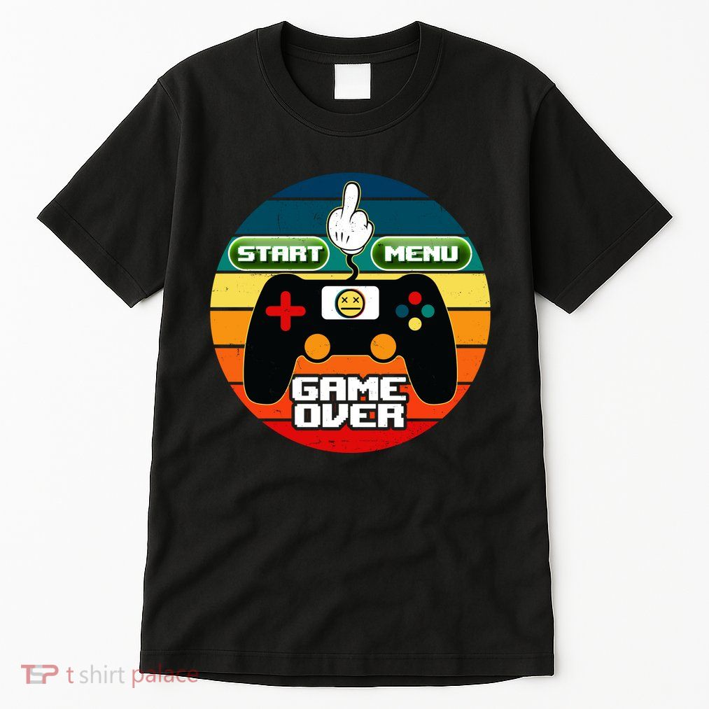 Funny Retro Game Over Gamer Tall T-Shirt