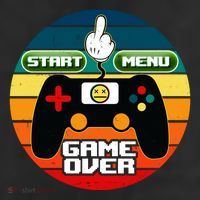 Funny Retro Game Over Gamer 11oz C Handle Ceramic Mug