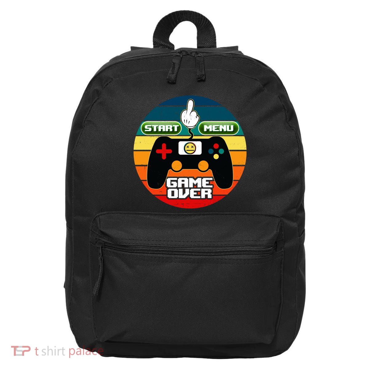 Funny Retro Game Over Gamer 16 in Basic Backpack