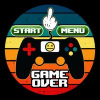 Funny Retro Game Over Gamer Baby Bodysuit