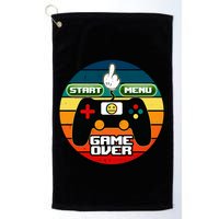 Funny Retro Game Over Gamer Golf Towel