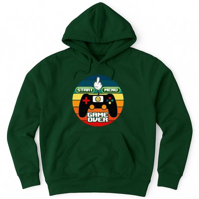 Funny Retro Game Over Gamer Hoodie