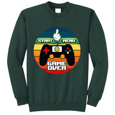 Funny Retro Game Over Gamer Sweatshirt