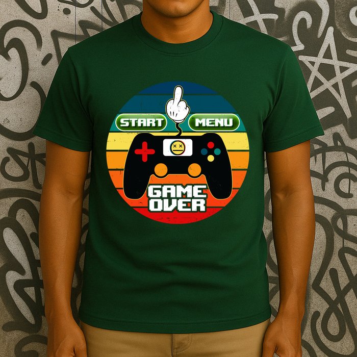 Funny Retro Game Over Gamer T-Shirt