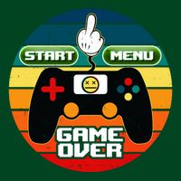 Funny Retro Game Over Gamer T-Shirt
