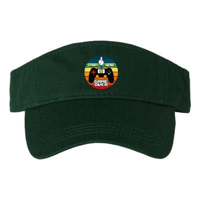 Funny Retro Game Over Gamer Valucap Bio-Washed Visor