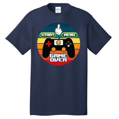 Funny Retro Game Over Gamer Tall T-Shirt