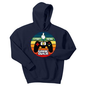 Funny Retro Game Over Gamer Kids Hoodie