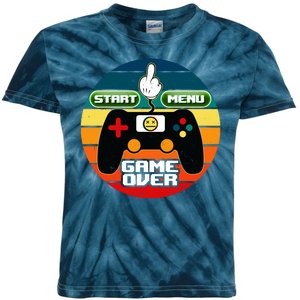 Funny Retro Game Over Gamer Kids Tie-Dye T-Shirt